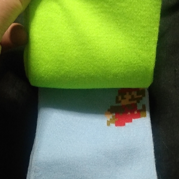 Nintendo Super Mario Bros. Crew Socks - Brown and Cream - Picture 5 of 9